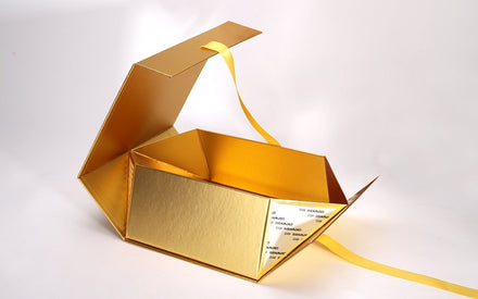 Make a Lasting Impression with our Exquisite Collapsible Paper Box with Ribbon