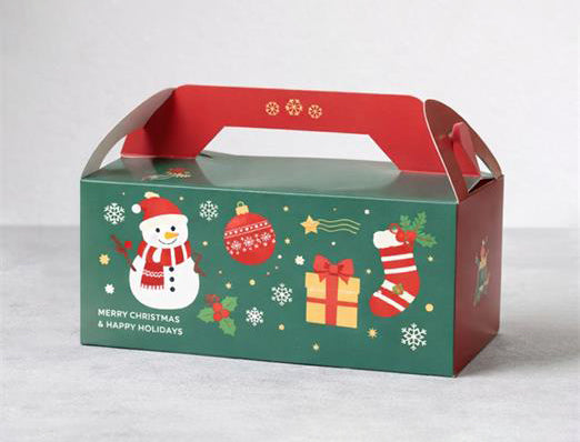 Christmas Handheld Paper Gift Box for Chocolate