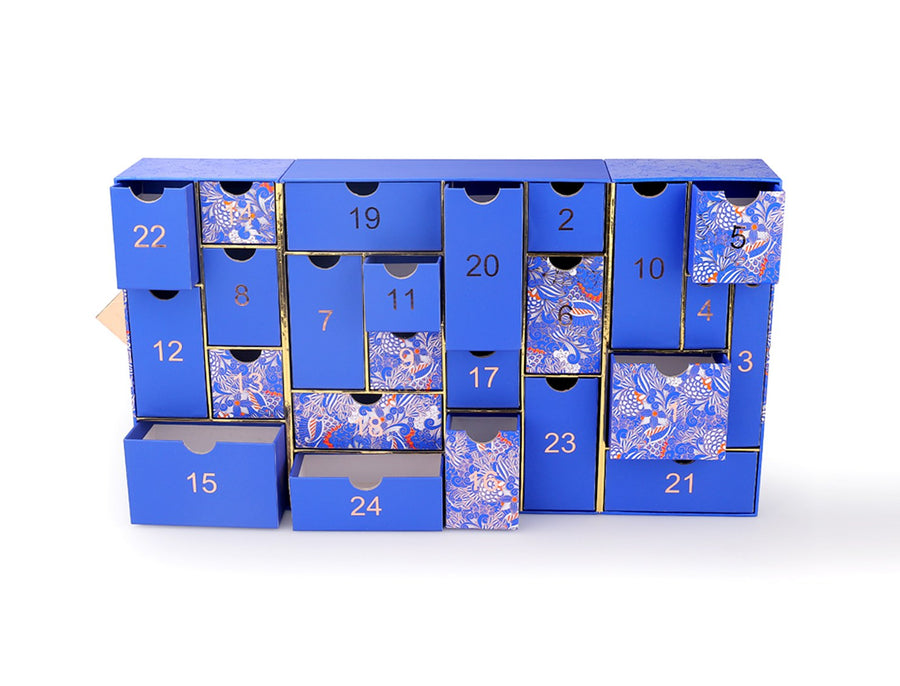 blue calendar paper box