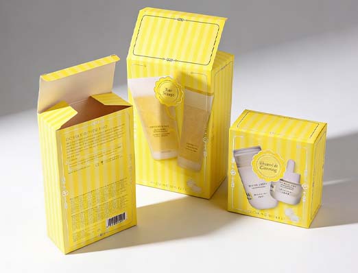 Facial cleansers foldable card paper box