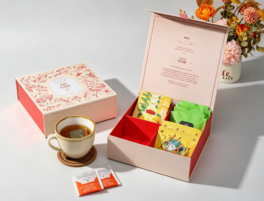 Magnetic folding gift tea bag Paper Box