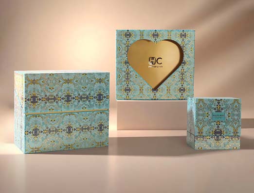 Perfume Gift Packaging Box in Laser die cutting