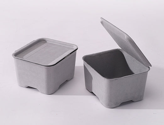 Wet press molded pulp Box