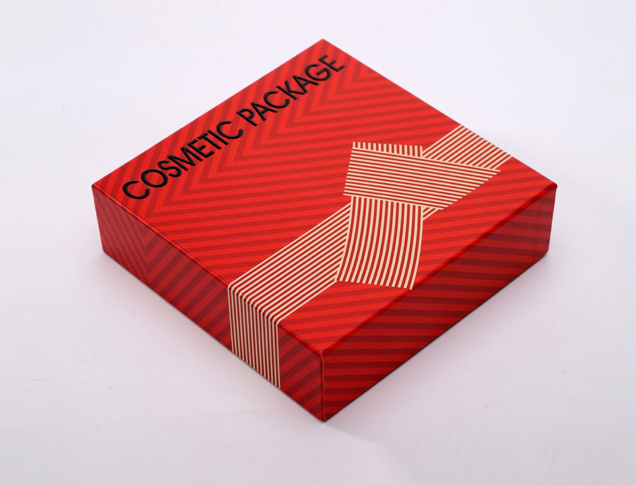 red lid and base paper box
