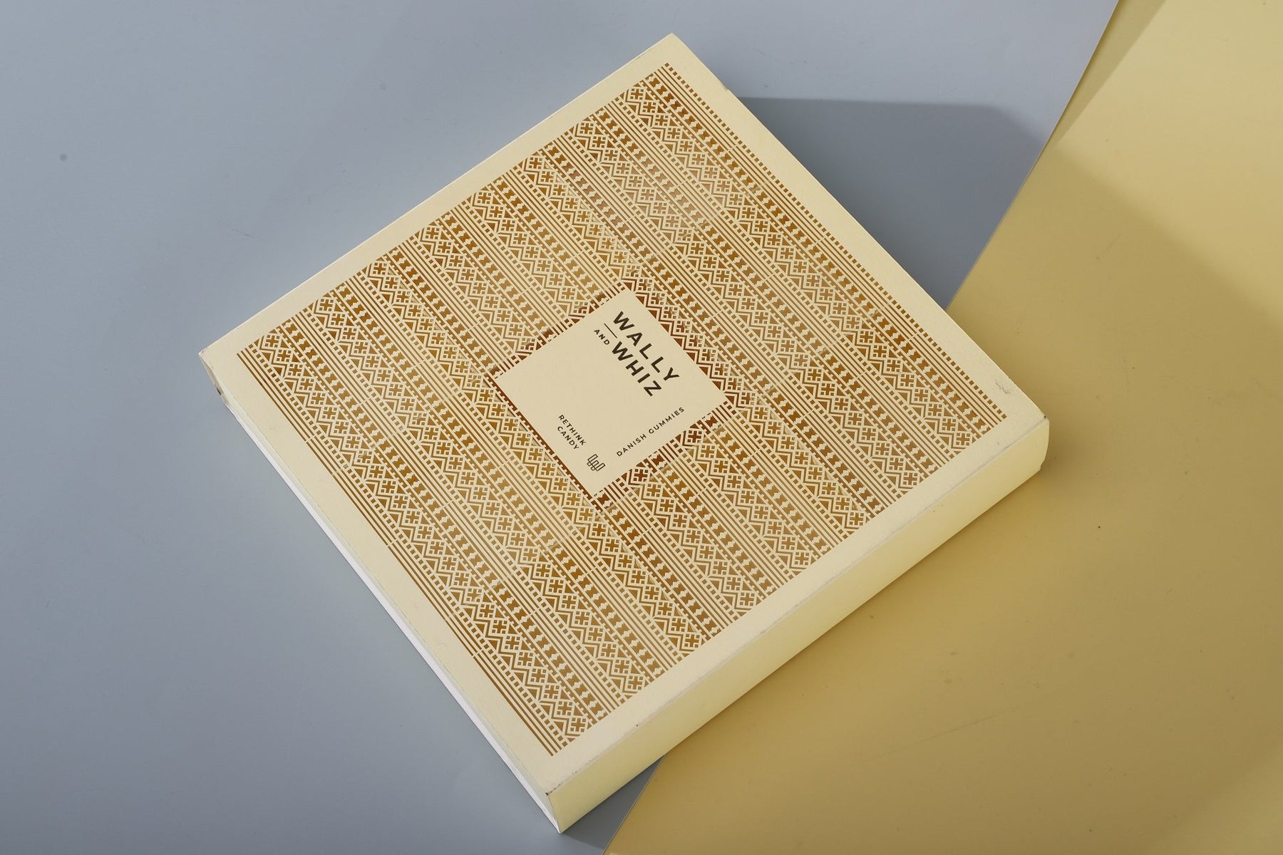 yellow biscuit drawer paper box