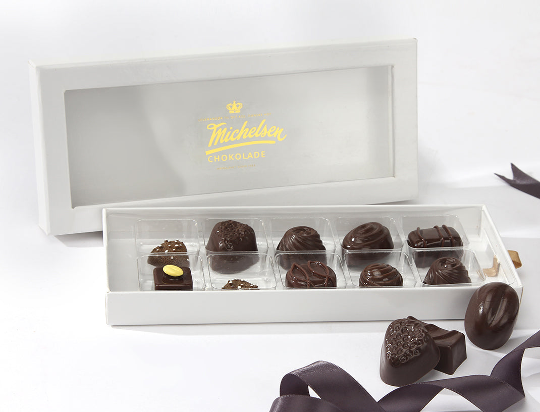 Rigid customized chocolate paper box with PVC window