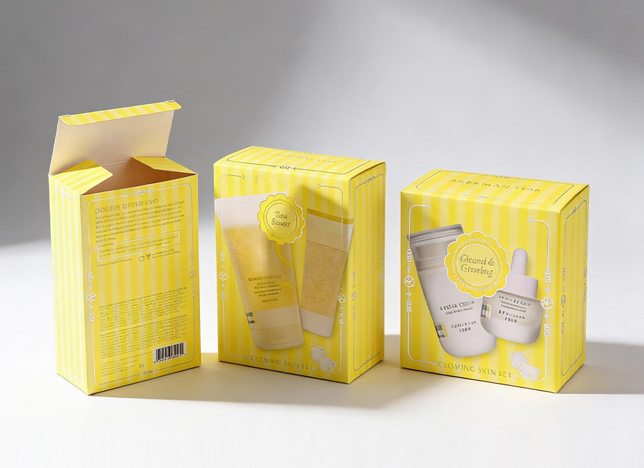 Facial cleansers foldable card paper box
