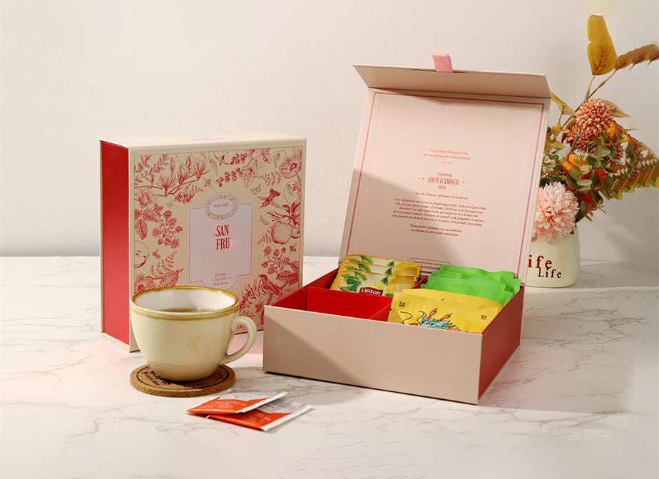 Magnetic folding gift tea bag Paper Box