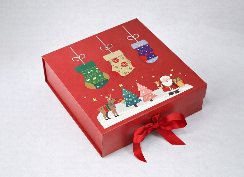 Christmas Magnetic Flip Chocolate Paper Box