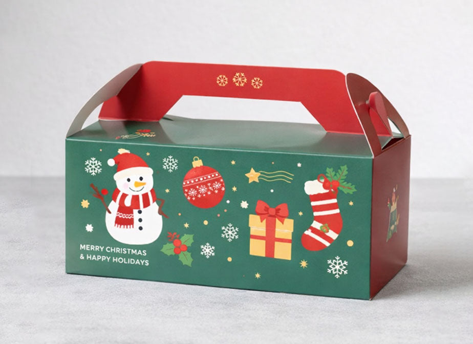 Christmas Handheld Paper Gift Box for Chocolate