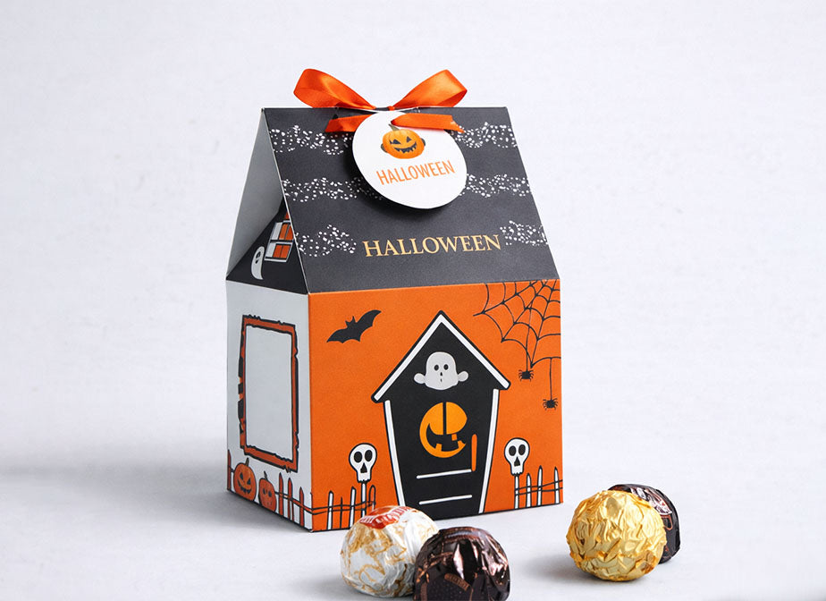 Halloween House Shape Chocolate Paper Box for Festive Display