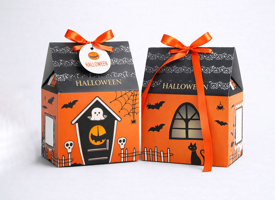 Halloween House Shape Chocolate Paper Box for Festive Display