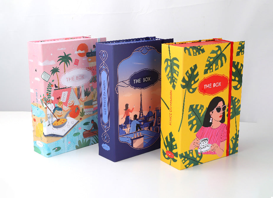 Tea Folding Box Secured with Rubber Band - Eco-Friendly Paper Packaging