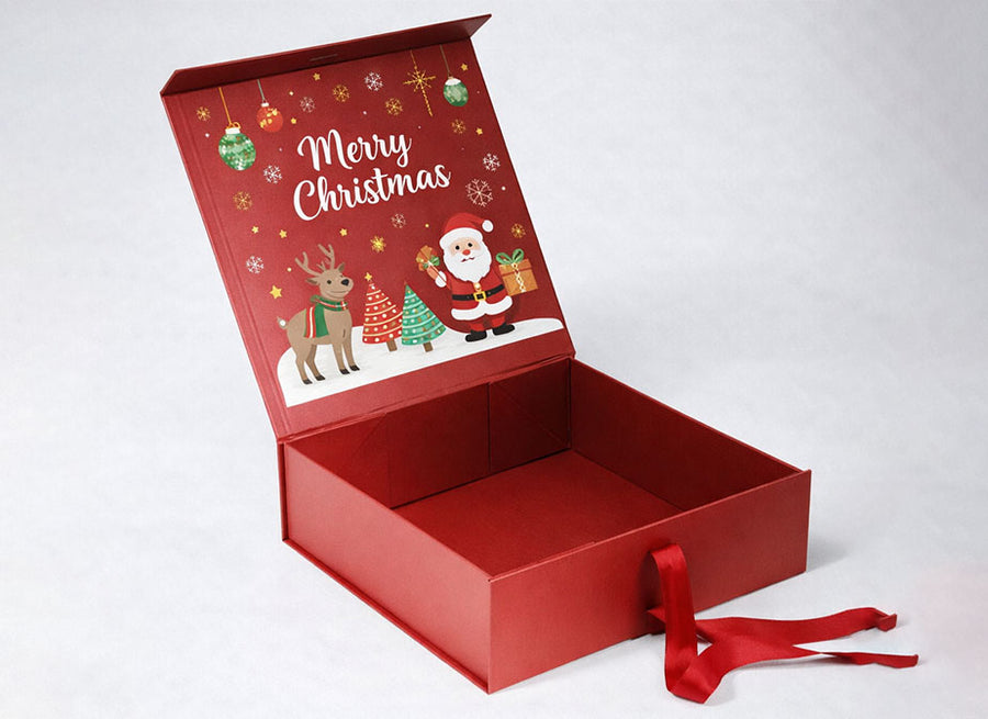 Christmas Magnetic Flip Chocolate Paper Box