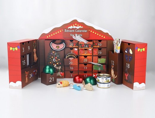 dog food calendar paper box