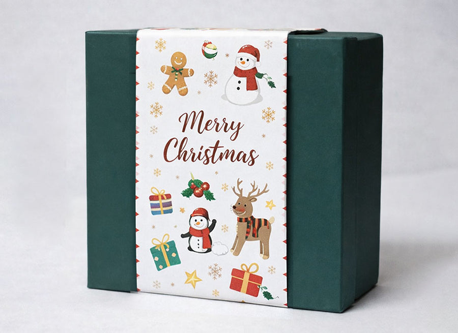 Christmas Sleeve with Lid & Base Chocolate Paper Box