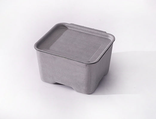 Wet press molded pulp Box