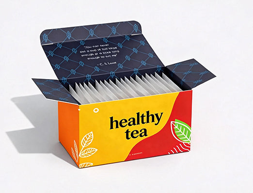 regularly structure cardboard paper box for tea