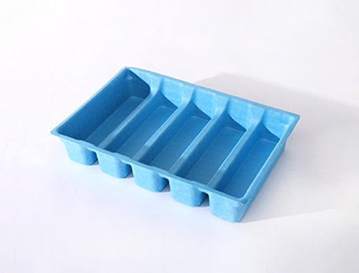 Blue molded pulp insert 