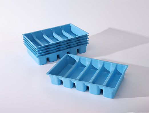 Blue molded pulp insert 