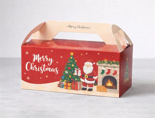 Christmas Handheld Paper Gift Box for Chocolate