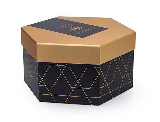 hexagon paper box with foam tray