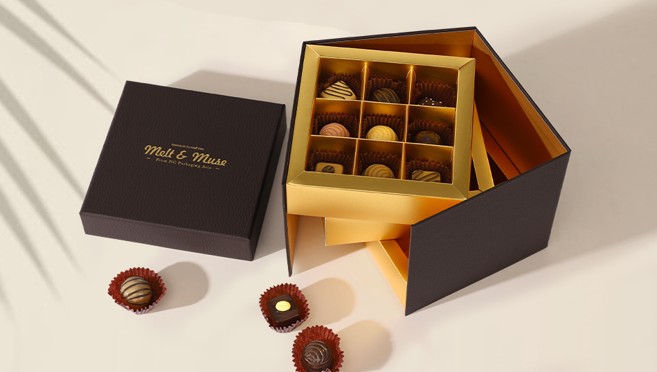 Chocolate paper box