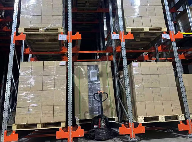 Packaging factory and trucks