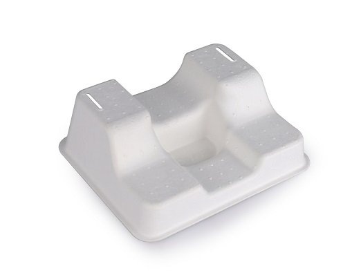 White bagasse trays: application and contact-condition checks
