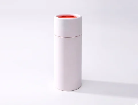 White paper tube packaging