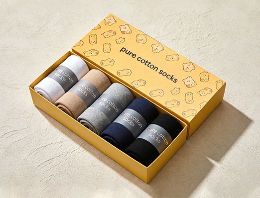 stockings card paper box