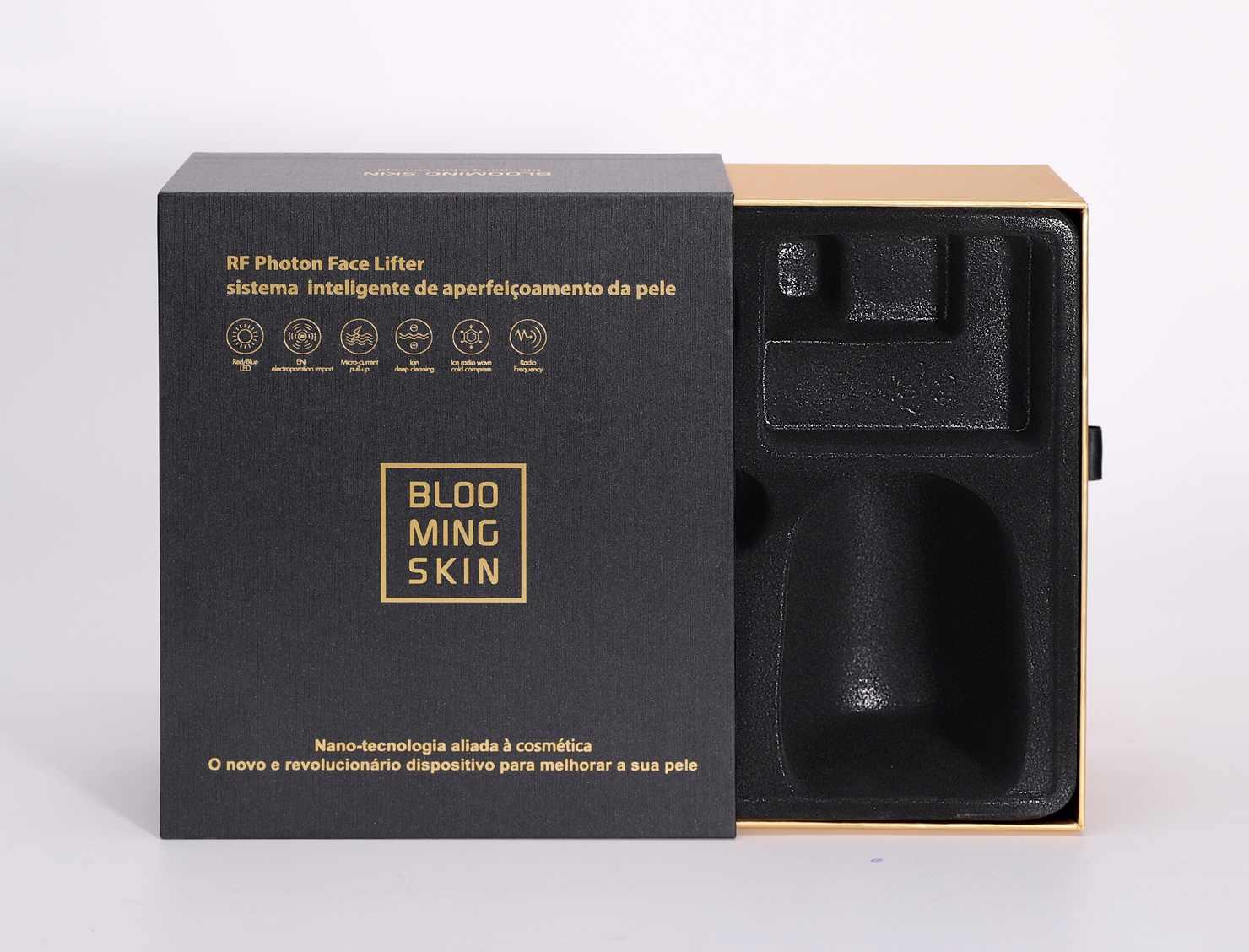 Black drawer paper box