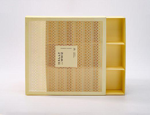 yellow biscuit drawer paper box