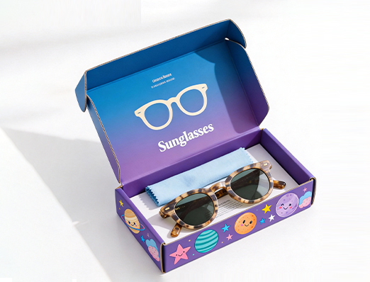 corrugaed shipping paper box for glasses