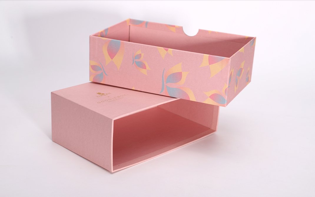 Pink drawer paper box