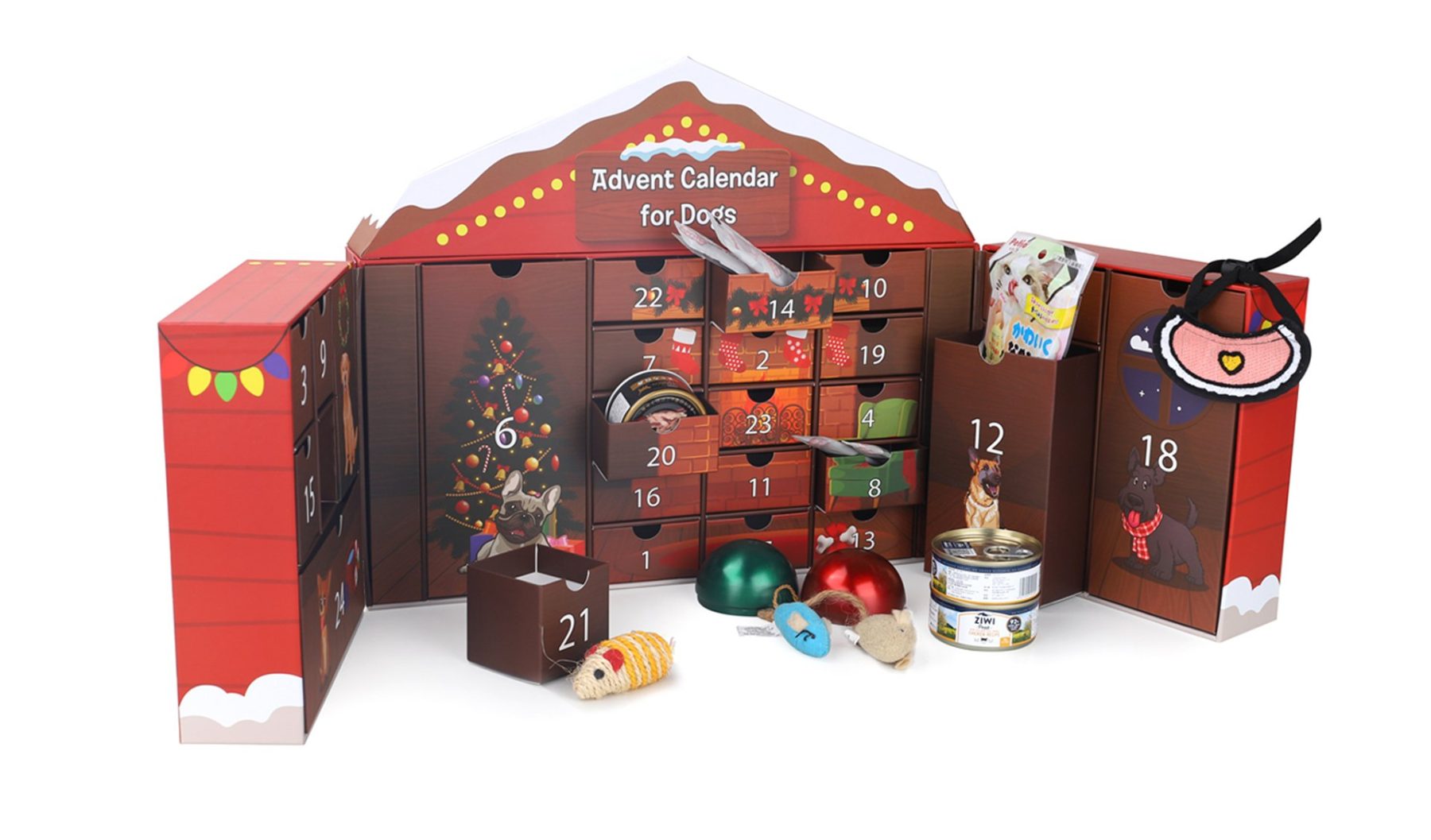 dog food calendar paper box