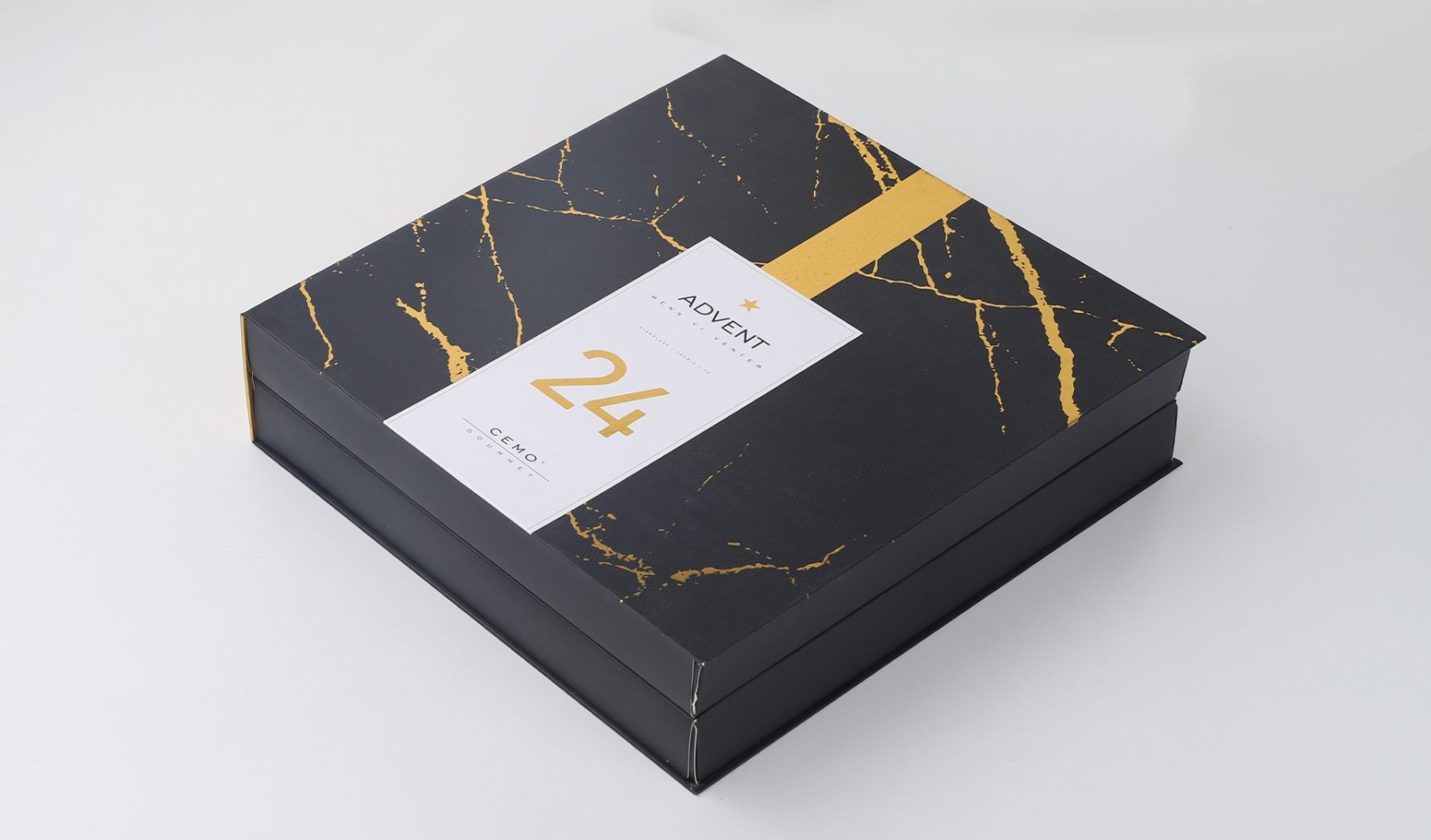 black calendar paper box