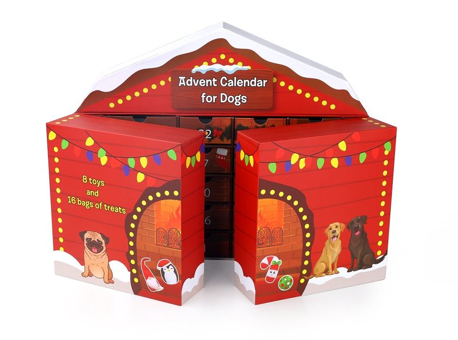 Dog food calendar carton: let pets have surprises every day