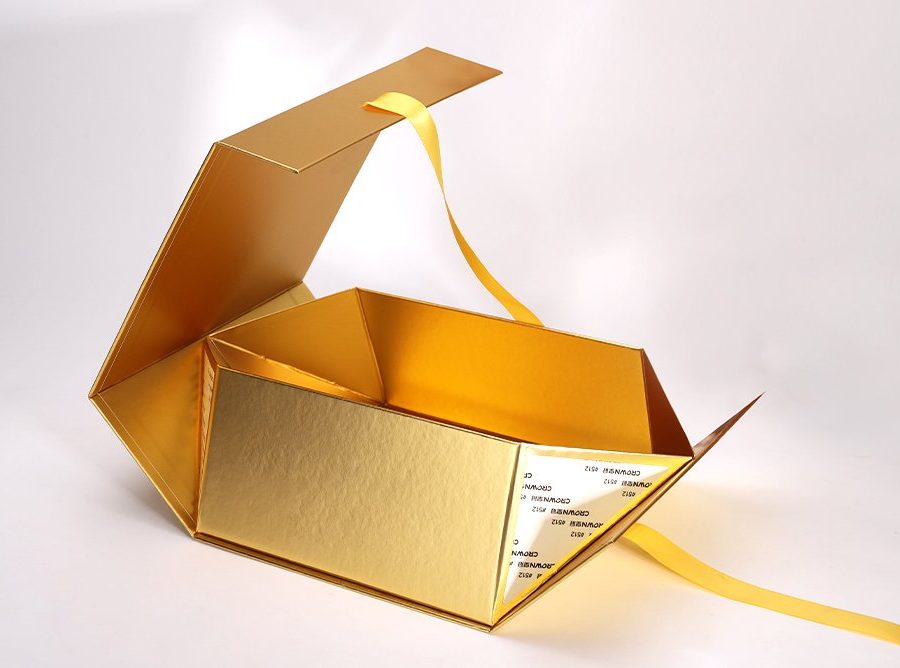Make a Lasting Impression with our Exquisite Collapsible Paper Box with Ribbon