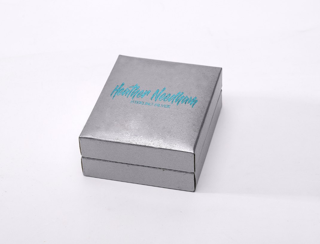grey jewelry paper box