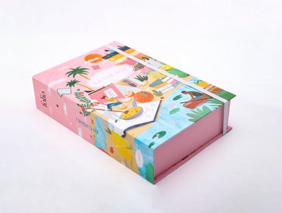 customized book shape foldable book shape custom printed white