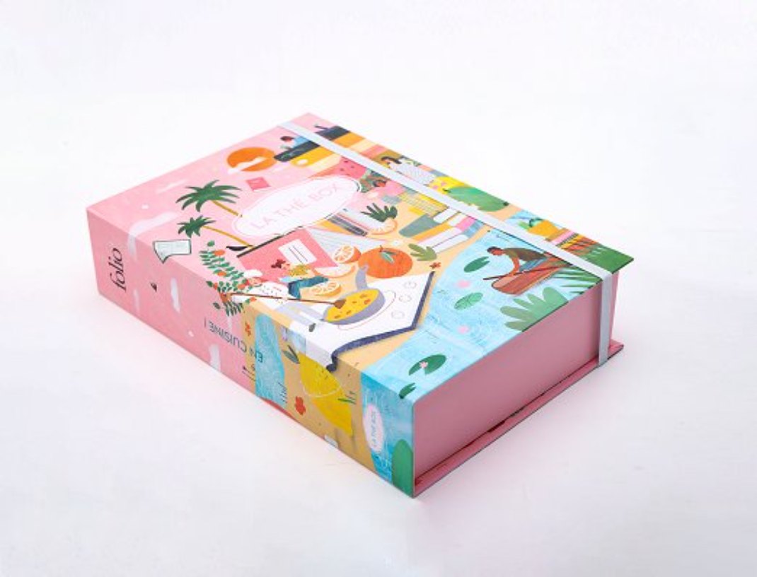 customized book shape foldable book shape custom printed white