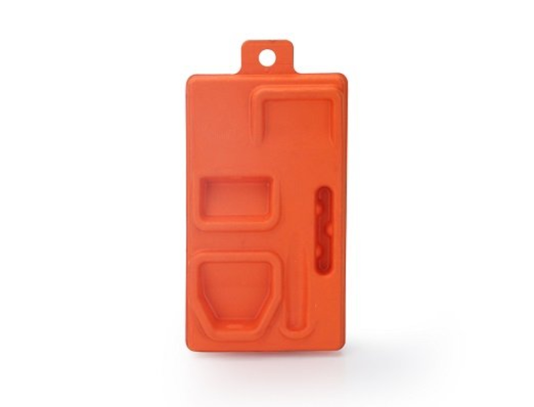 Orange Bagesse Tray paper pulp tray