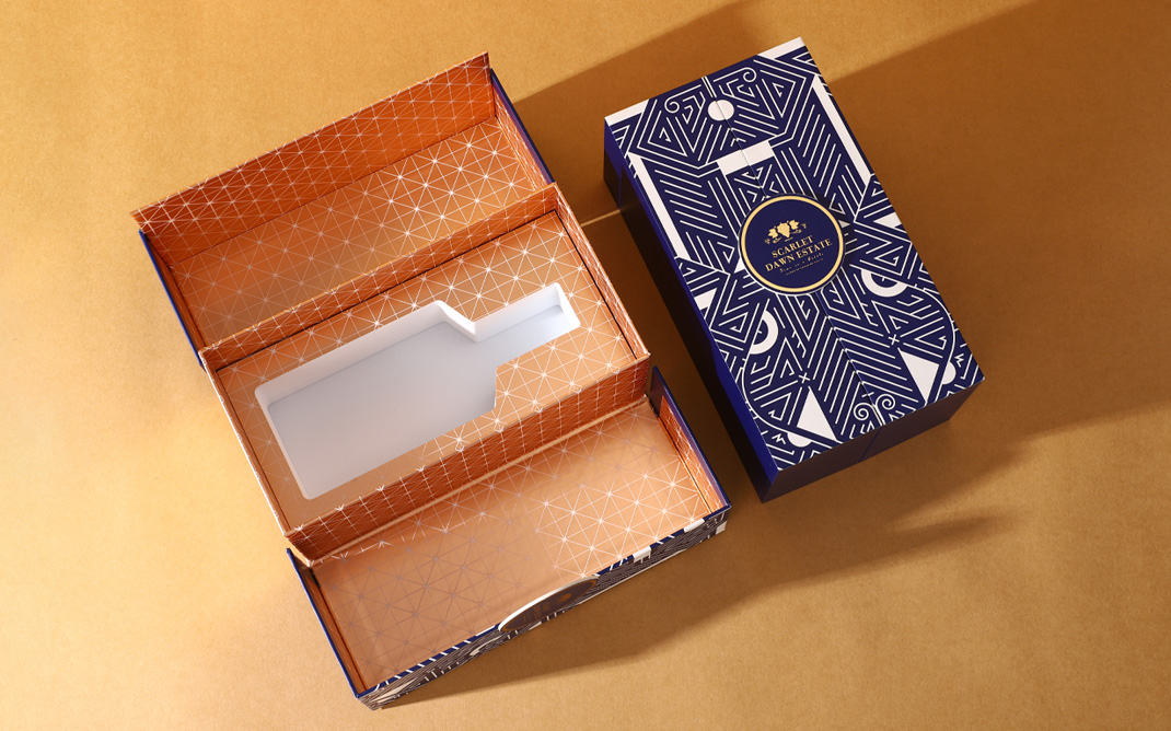 Blue Wine Gift Box