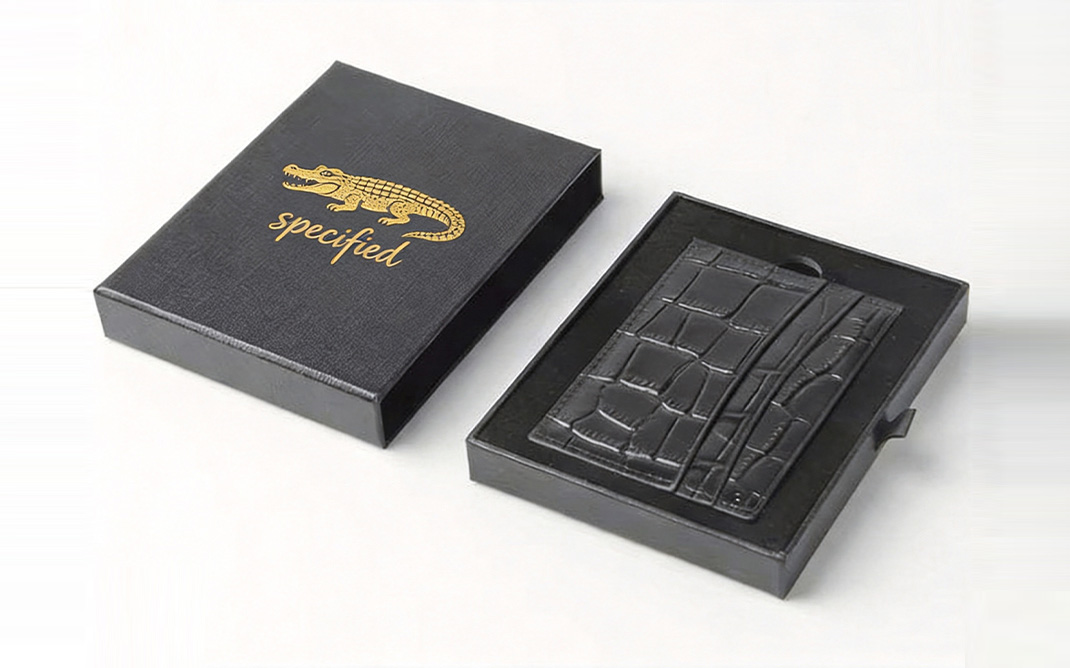 Black Drawer Wallet Paper Box