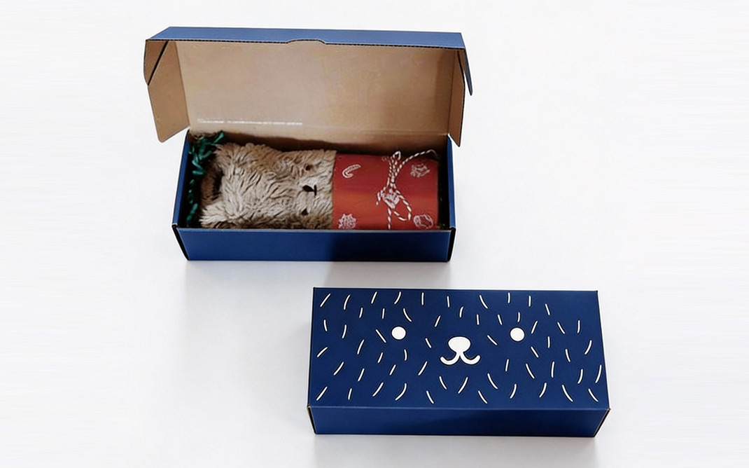 corrugated sock box