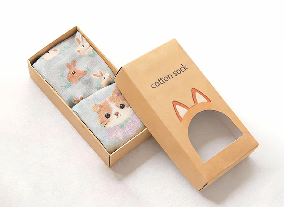 recyclable sock paper box