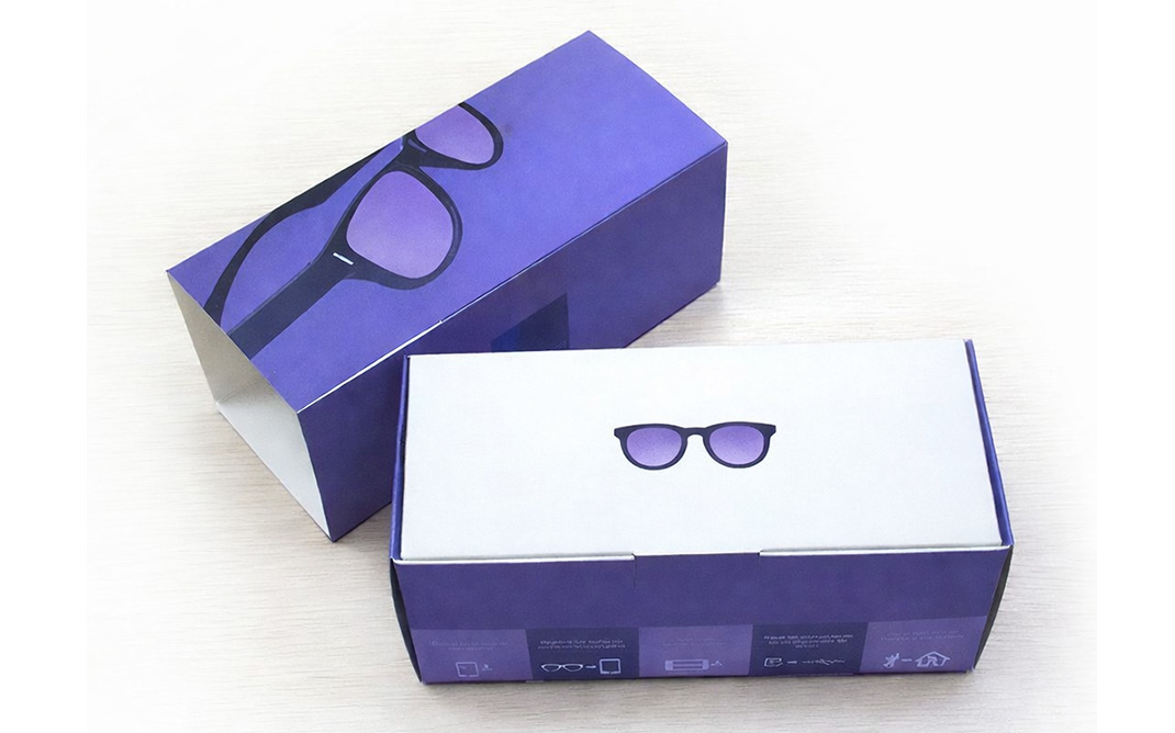glasses card paper box with sleeve