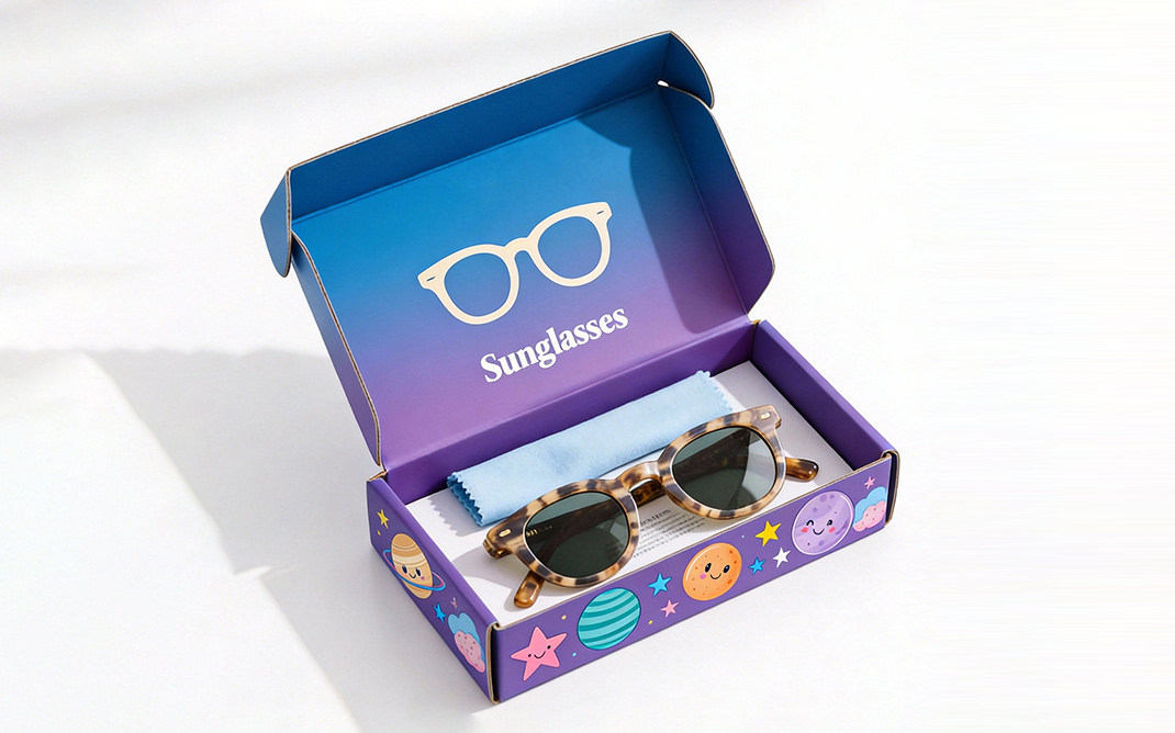 corrugaed shipping paper box for glasses