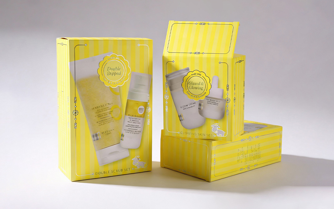 Facial cleansers foldable card paper box